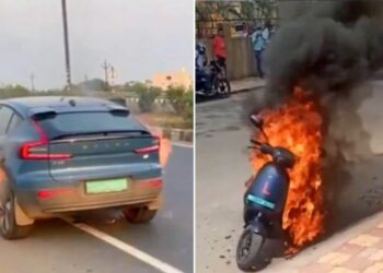 Volvo C40 Recharge Ola S1 Pro Fire Incident