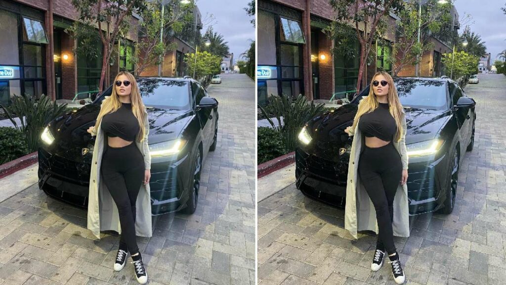 Anastasia Kvitko with Her Lamborghini Urus