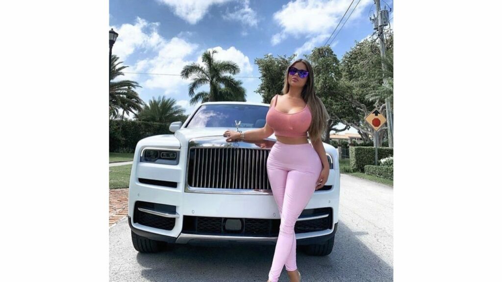 Anastasia Kvitko with Her Rolls Royce Cullinan