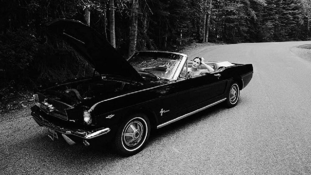 Demi Moore in Her 1967 Ford Mustang