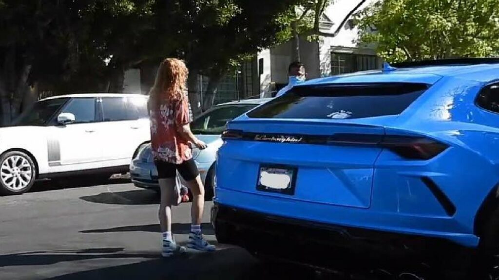 Demi Moore in Her Lamborghini Urus