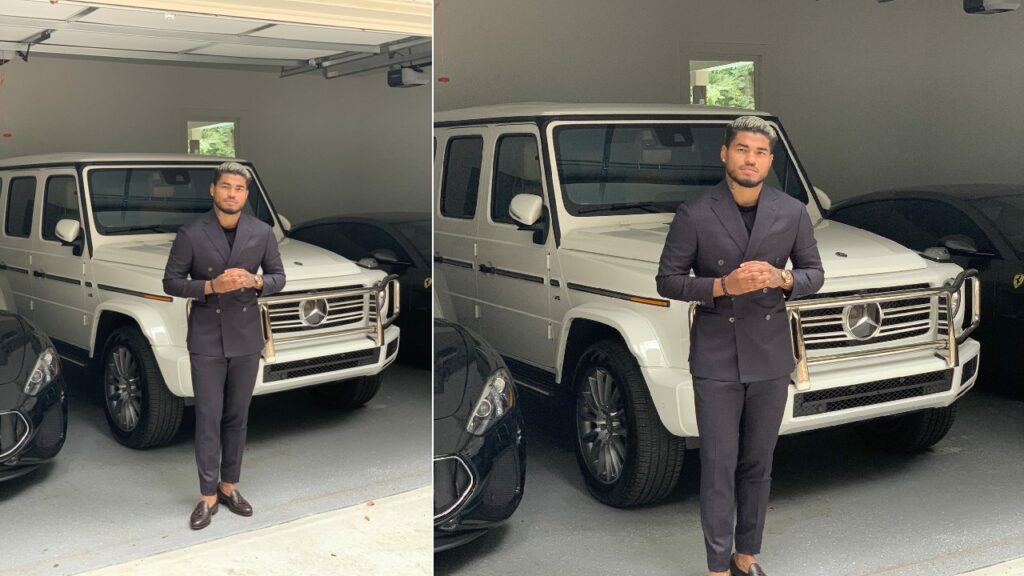 Josef Martinez with his Mercedes-Benz G-Wagon