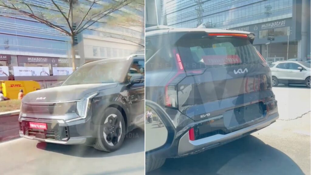 Kia Ev9 Electric Suv Spied Testing