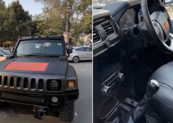 mahindra scorpio converted to hummer h3