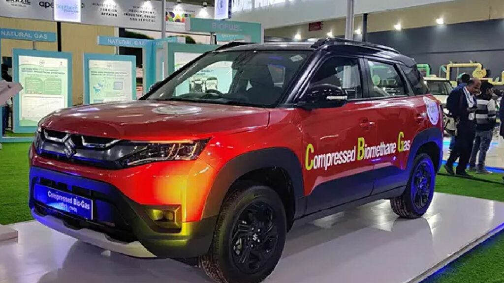 MethanePowered Maruti Brezza Debuts at Bharat Mobility Expo 2024 » Car