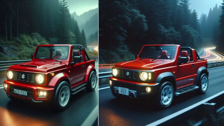 Maruti Jimny Convertible Imagined