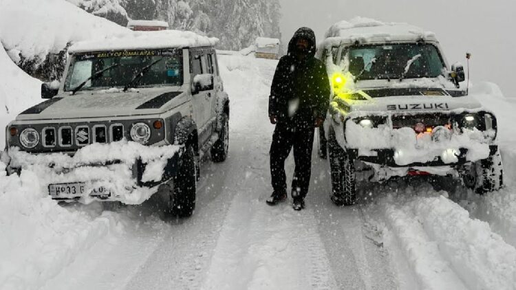 Maruti Jimny Vs Gypsy Snow Test