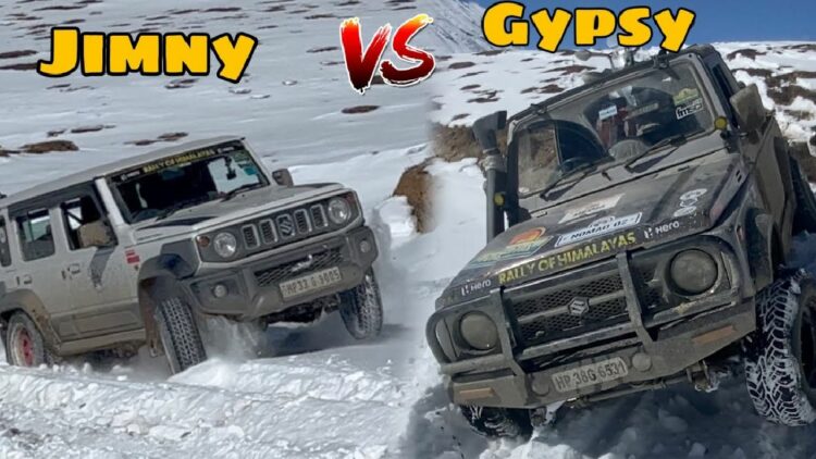 Maruti Jimny vs Gypsy Extreme Snow Test