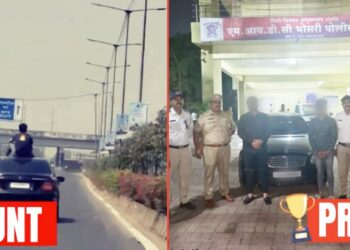 mercedes stunt pune arrested