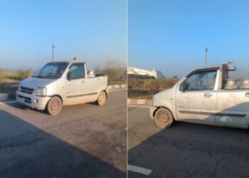 Milkman Uses Maruti WagonR as Pickup