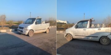 Milkman Uses Maruti WagonR as Pickup