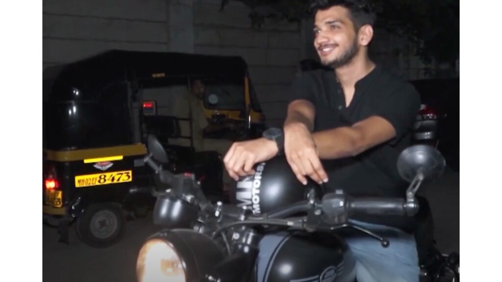 Munawar Faruqui with His Jawa 42
