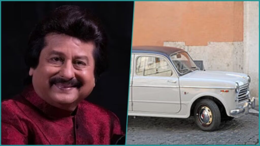 Pankaj Udhas with his 1951 Model Fiat