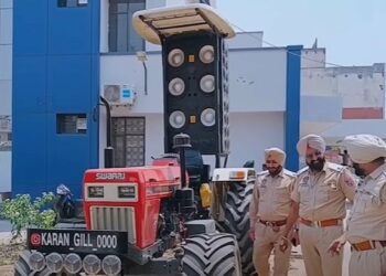 Police Seizes Tractor with 52 Speakers and Pressure Horn