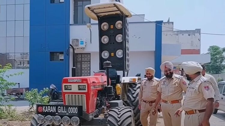 Police Seizes Tractor with 52 Speakers and Pressure Horn