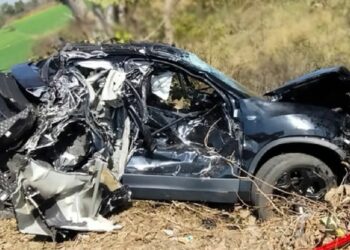 Tata Harrier Facelift Accident