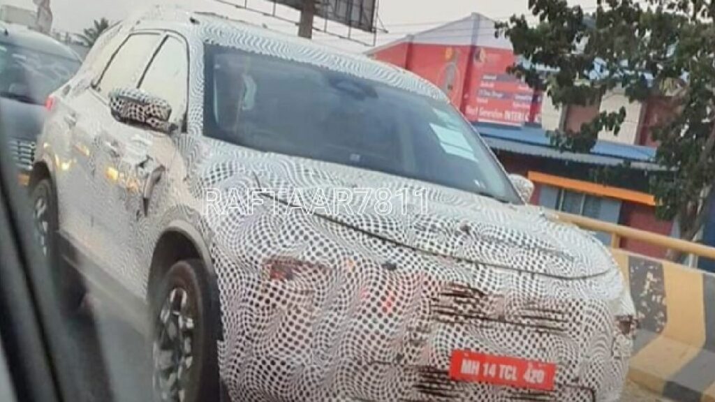 Tata Safari EV Spied Testing