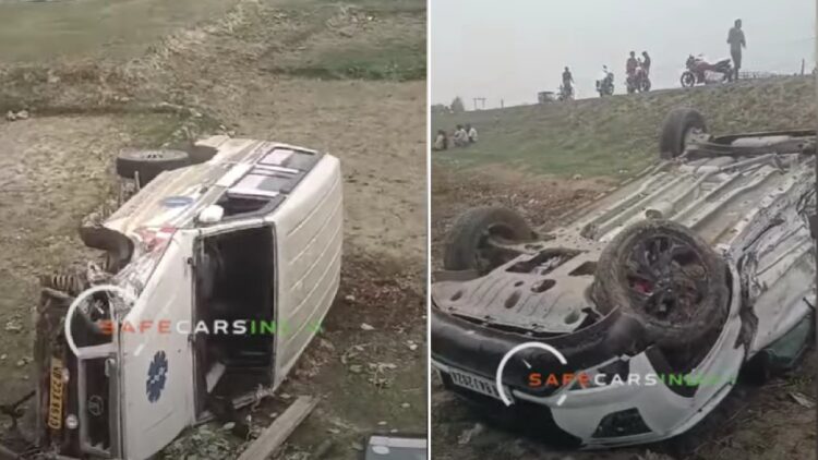 Tata Sumo Ambulance Hits Hyundai Creta