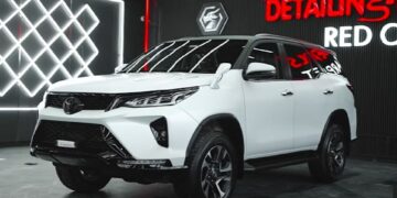 Toyota Fortuner Legender Matte White PPF