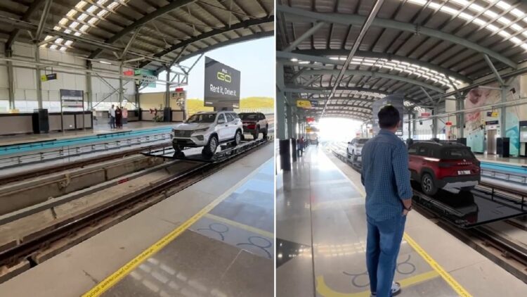 Toyota Fortuner Seen Towing Maruti Brezza on Metro Track