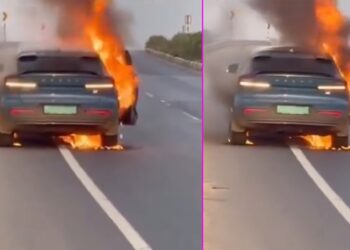 Volvo C40 Recharge Fire Accident Chhattisgarh
