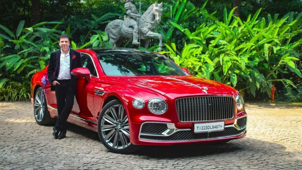 Yohan Poonawalla with His Bentley Flying Spur W12