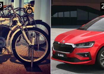 1899 Skoda Slavia Motorcycle vs 2021 Skoda Slavia Sedan