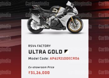 2024 Aprilia RS4 Factory Ultra Gold Ex-Showroom Price