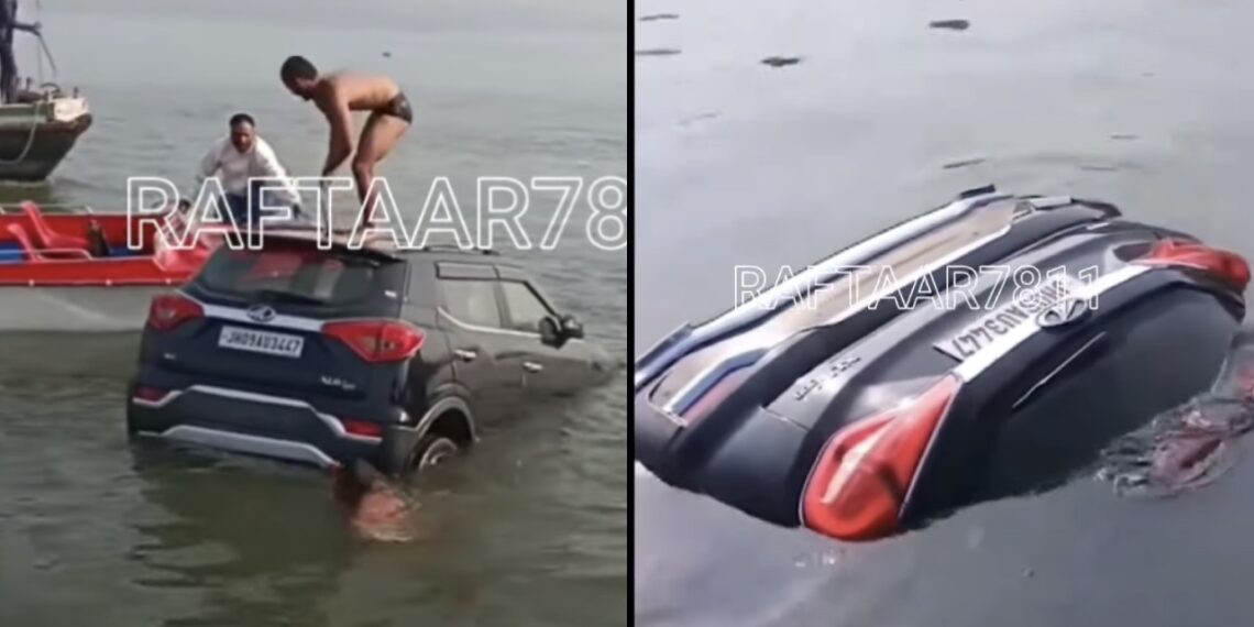 Mahindra XUV300 Drowns Failed Rescue Attempt