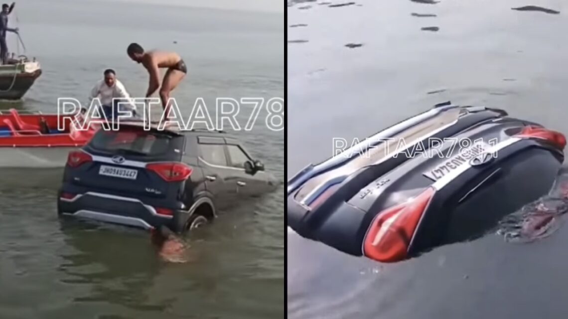Mahindra XUV300 Drowns Failed Rescue Attempt