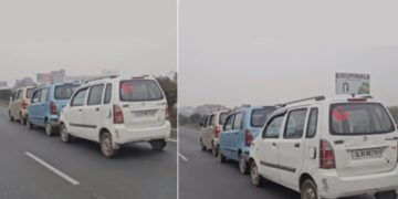 Maruti WagonR Towing Two WagonRs