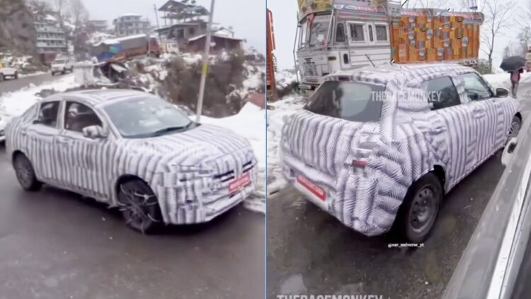 New Maruti Dzire Swift Cold Weather Testing