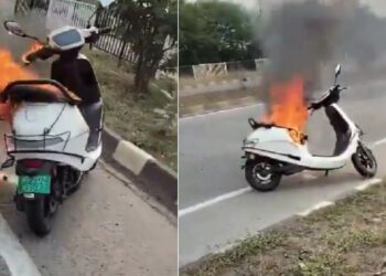 Ola S1 Electric Scooter Fire Madhya Pradesh