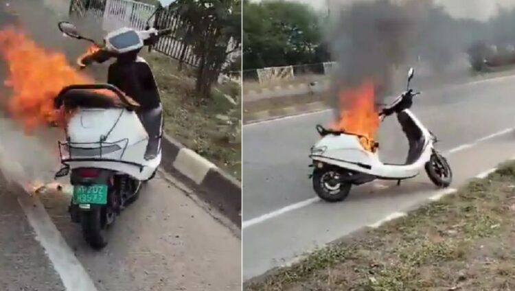 Ola S1 Electric Scooter Fire Madhya Pradesh