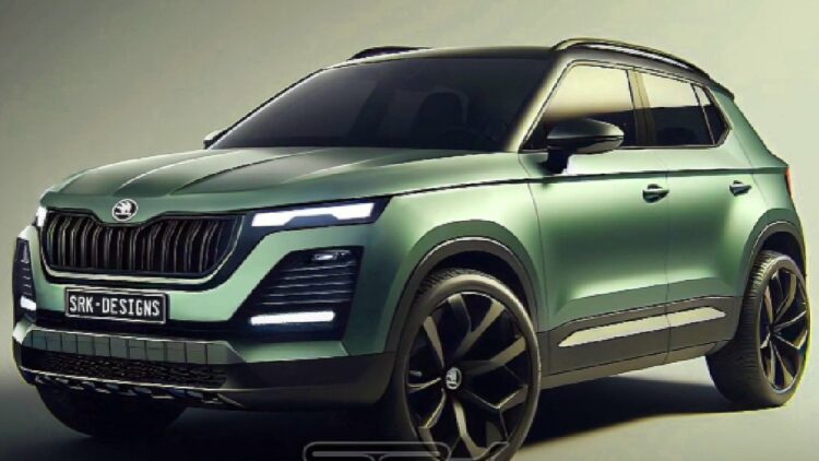 Skoda Compact Suv Rendering Front Three Quarters