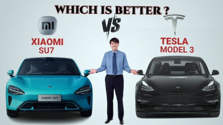 Xiaomi Su7 Vs Tesla Model 3