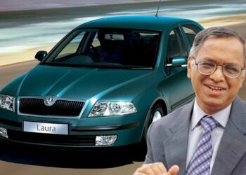 car collection of Narayana Murthy Skoda Laura