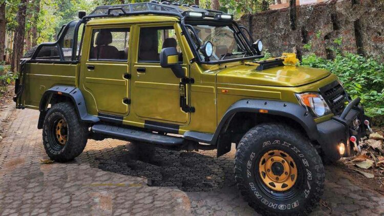 crazy modified mahindra bolero camper