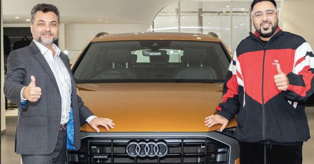 Badshah with his Audi Q8