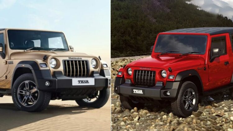 Mahindra Thar Earth Edition Vs Regular Model   Specs Price Design Comparison