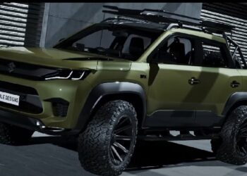 Maruti Brezza Army Green Pickup Digital Concept