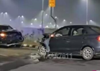 Maruti Suzuki Fronx and Ford Aspire Accident