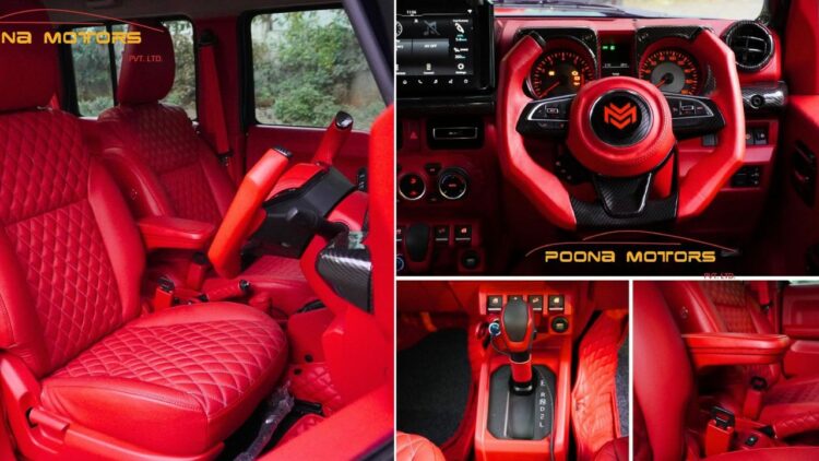 Maruti Jimny 5 door All red Interior