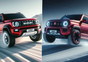 Red Maruti Jimny Winter Edition