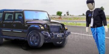 5-door Mahindra Thar ADAS Autonomous Emergency Braking