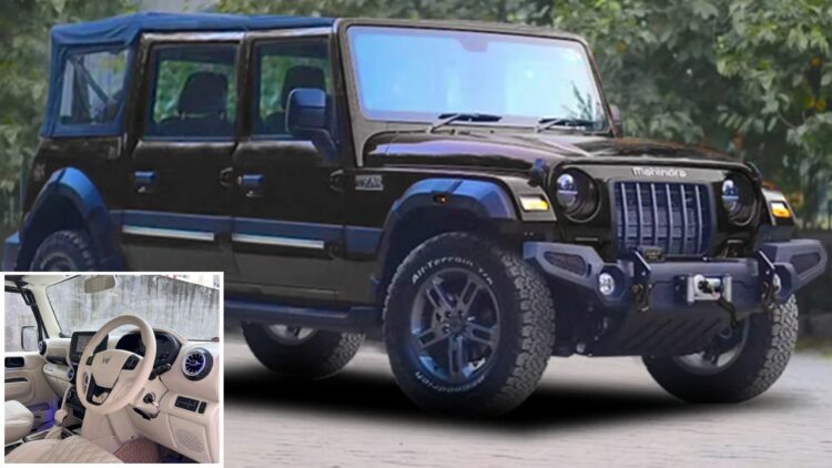 5-door Mahindra Thar White Interior