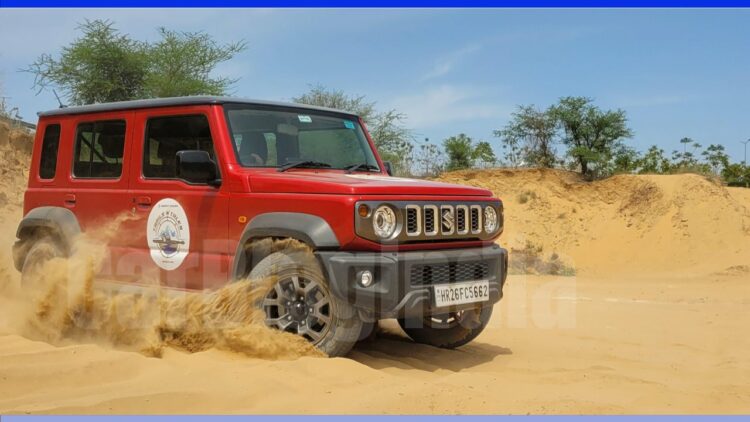 Maruti Jimny Dune Bashing CarBlogIndia