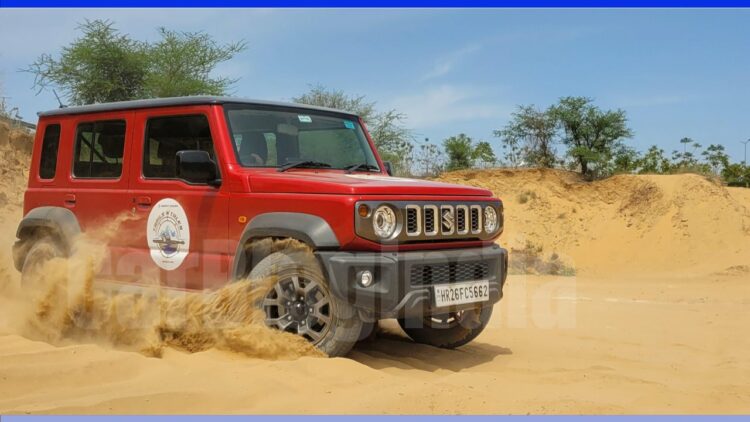 Maruti Jimny Dune Bashing Carblogindia