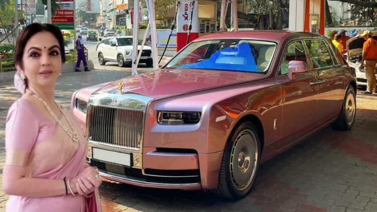 Nita Ambani Rolls Royce Phantom Rose Quartz Paint