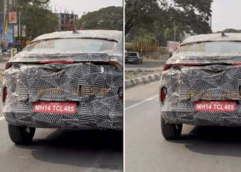 Tata Curvv Spied Rear